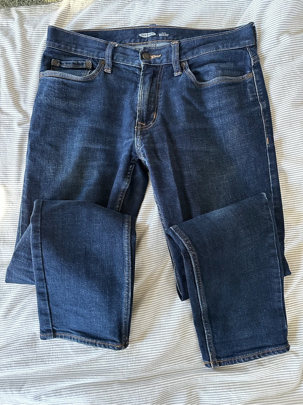 Old Navy Men's Dark Blue Slim Fit Jeans